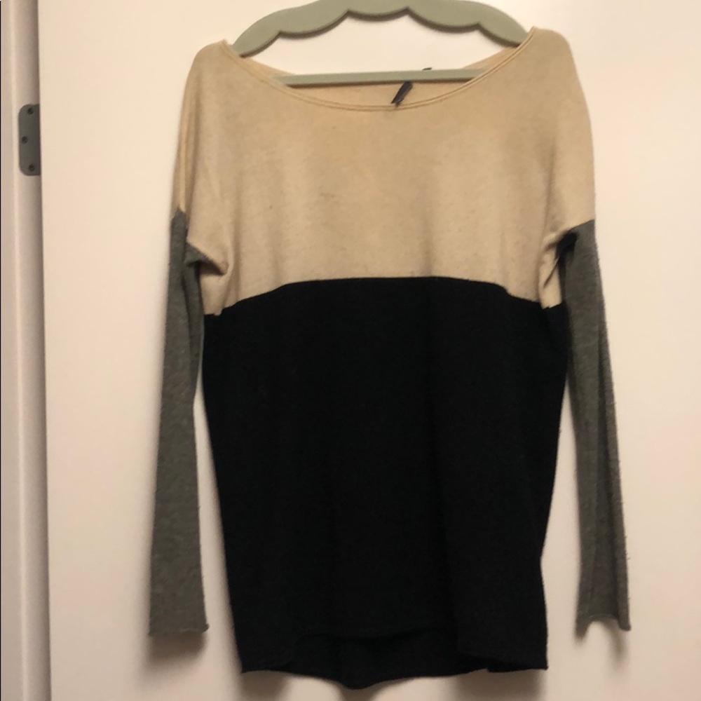 Vince cashmere color block sweater